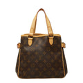 Louis Vuitton Monogram Batignolles Tote Brown Leather