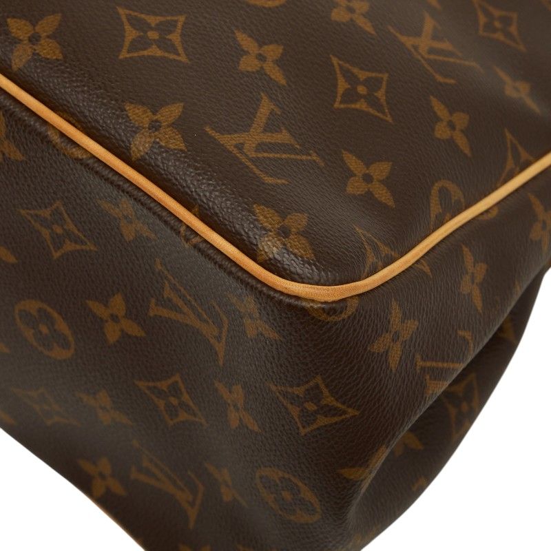 Louis Vuitton Monogram Batignolles Tote Brown Leather — view 4
