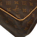 Louis Vuitton Monogram Batignolles Tote Brown Leather — view 6