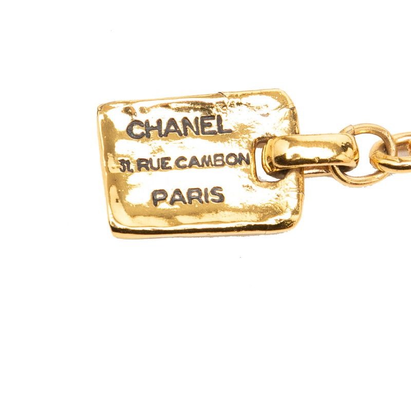 Chanel 31 Rue Cambon le Logo Plate Chain Belt Gold Plated — view 3