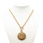 Chanel CC Logo Coin Motif Chain Pendant Gold Plated — view 6