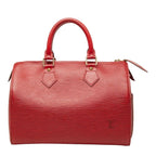 Louis Vuitton Epi Speedy 25 Mini Boston Bag Castilian Red Leather