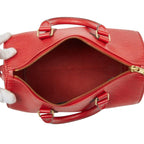 Louis Vuitton Epi Speedy 25 Mini Boston Bag Castilian Red Leather — view 9