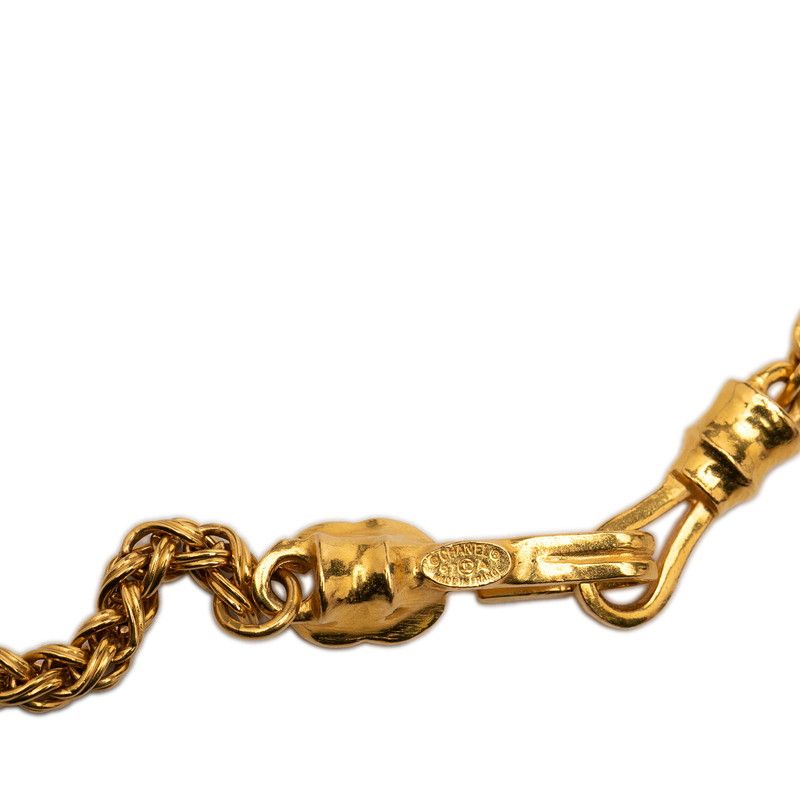 Chanel CC Logo Vintage Chain Pendant 97 Gold Plated — view 5