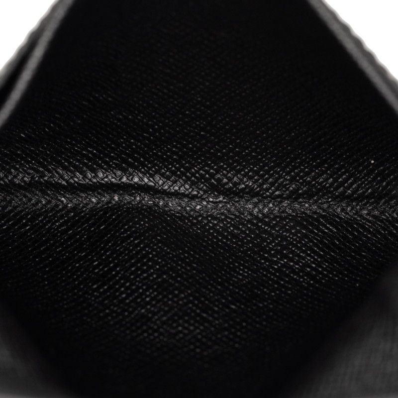 Louis Vuitton Epi Envelope Carte de Visite Card Case Noir Black Leather — view 5