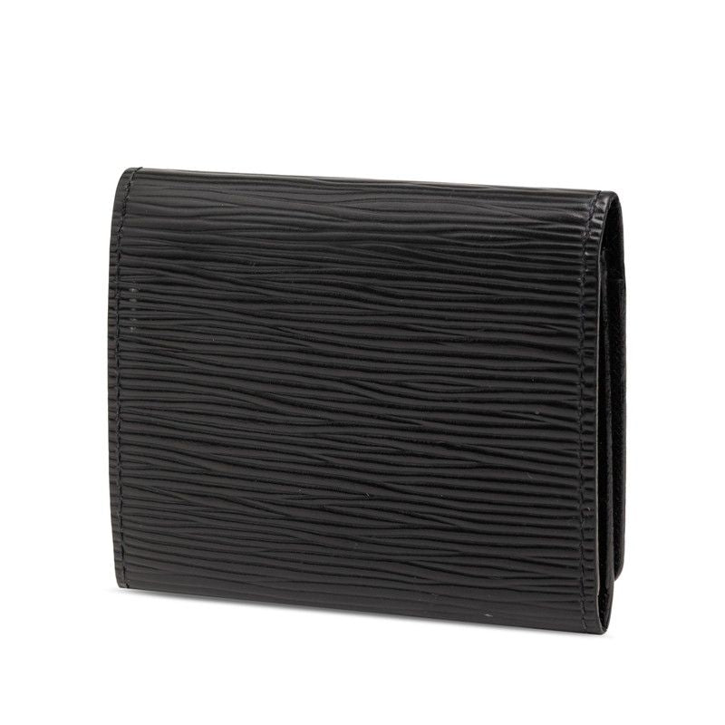 Louis Vuitton Epi Envelope Carte de Visite Card Case Noir Black Leather — view 2