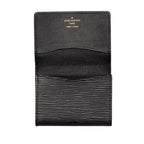 Louis Vuitton Epi Envelope Carte de Visite Card Case Noir Black Leather — view 4