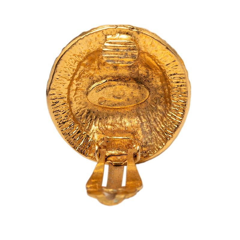 Chanel CC Logo 31 Rue Cambon Paris Earrings Gold Plated — view 3