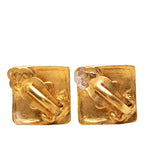 Chanel CC Logo Vintage Earrings Gold Plated — view 2