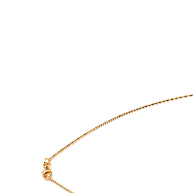 Hermes Cage de Ash Cube Necklace Gold Orange Plated Enamel — view 4