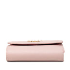 Prada Trifold Wallet Pink Saffiano Leather — view 3