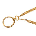 Chanel Vintage Loupe Necklace Double Strand Gold Plated