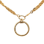 Chanel Vintage Loupe Necklace Double Strand Gold Plated — view 2