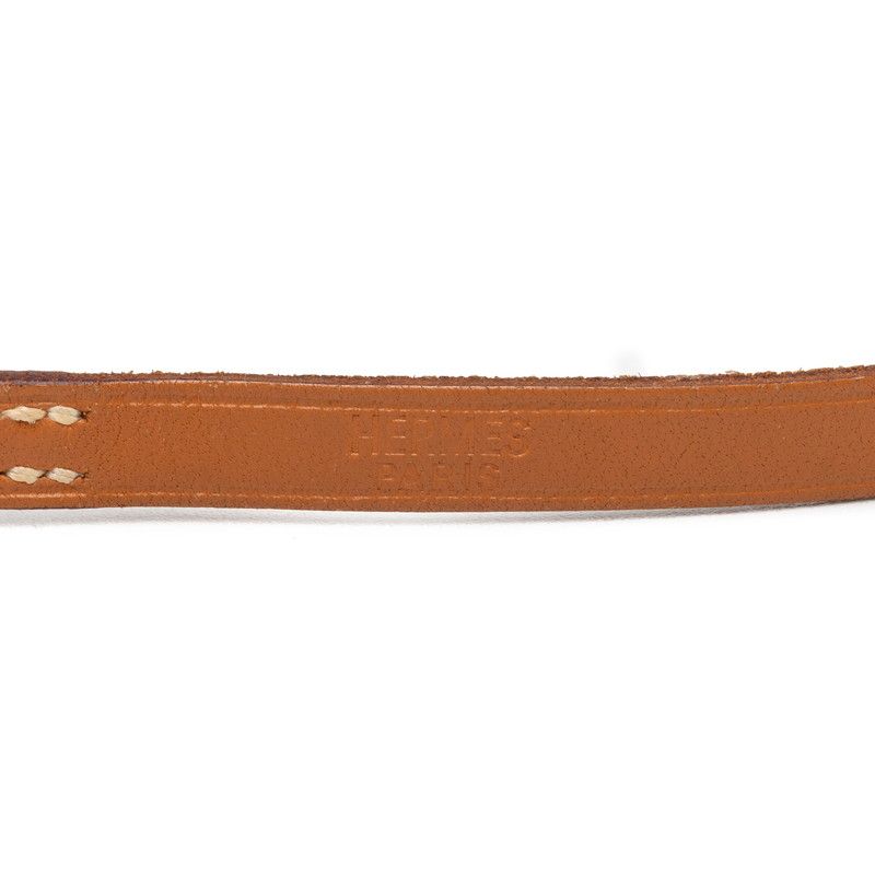 Hermes Hapi Double Tour Bracelet 5 Rows Brown Leather — view 6