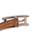 Hermes Hapi Double Tour Bracelet 5 Rows Brown Leather — view 4