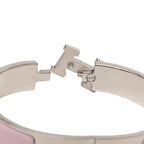 Hermes Click PM Bracelet Silver Pink Metal Enamel — view 4