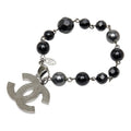 Chanel CC Logo Bracelet Silver