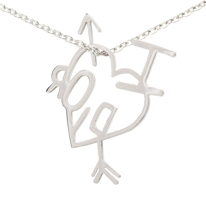 Dior I Love Pendant Silver Metal — view 3