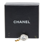 Chanel CC Logo Medallion Vintage Earrings Single Silver Gold Metal Plated — view 5