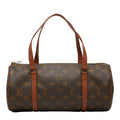 Louis Vuitton Monogram Papillon 30 Handbag Brown Leather