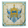 Hermes Carre 90 Vue du Carrosse de la Galere la Reale Queen Coronation Scarf