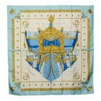 Hermes Carre 90 Vue du Carrosse de la Galere la Reale Queen Coronation Scarf