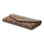 Louis Vuitton Damier Portefeuille Sarah Wallet Brown Leather — view 4
