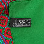 Celine Chain Motif Scarf Green Multicolor Silk — view 5