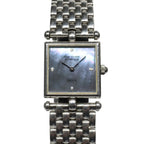 Van Cleef & Arpels Classic Square SS Black Shell Quartz Watch