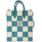 Louis Vuitton Sac Plat XS Handbag 2-Way Damier Checkerboard Canvas Silver