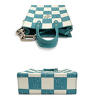 Louis Vuitton Sac Plat XS Handbag 2-Way Damier Checkerboard Canvas Silver — view 3