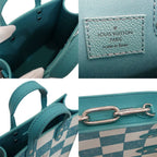 Louis Vuitton Sac Plat XS Handbag 2-Way Damier Checkerboard Canvas Silver — view 5