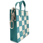 Louis Vuitton Sac Plat XS Handbag 2-Way Damier Checkerboard Canvas Silver — view 2