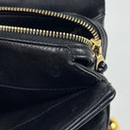 Chanel Stitch Handbag Blanc CC Logo Leather Black — view 9