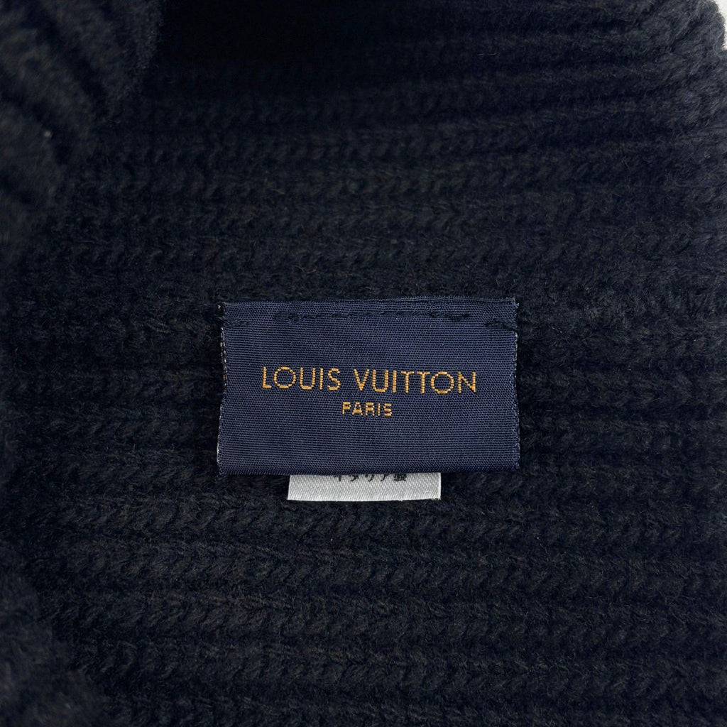 Louis Vuitton Bonnet LV Beanie Knit Cap Wool Noir — view 4