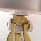 Chanel CC Logo Earrings Swing Gold Plated Pink — view 4