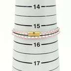 Louis Vuitton Bracelet LV Click It Leather Gold Pink White — view 5