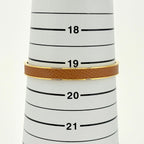 Hermes Kelly Bangle Cadena Leather Gold Brown Bracelet — view 5