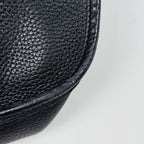 Hermes Evelyne 1 GM Perforated Logo Shoulder Bag Taurillon Clemence Black — view 3