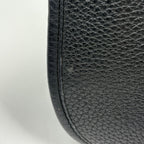 Hermes Evelyne 1 GM Perforated Logo Shoulder Bag Taurillon Clemence Black — view 4