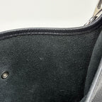 Hermes Evelyne 1 GM Perforated Logo Shoulder Bag Taurillon Clemence Black — view 7