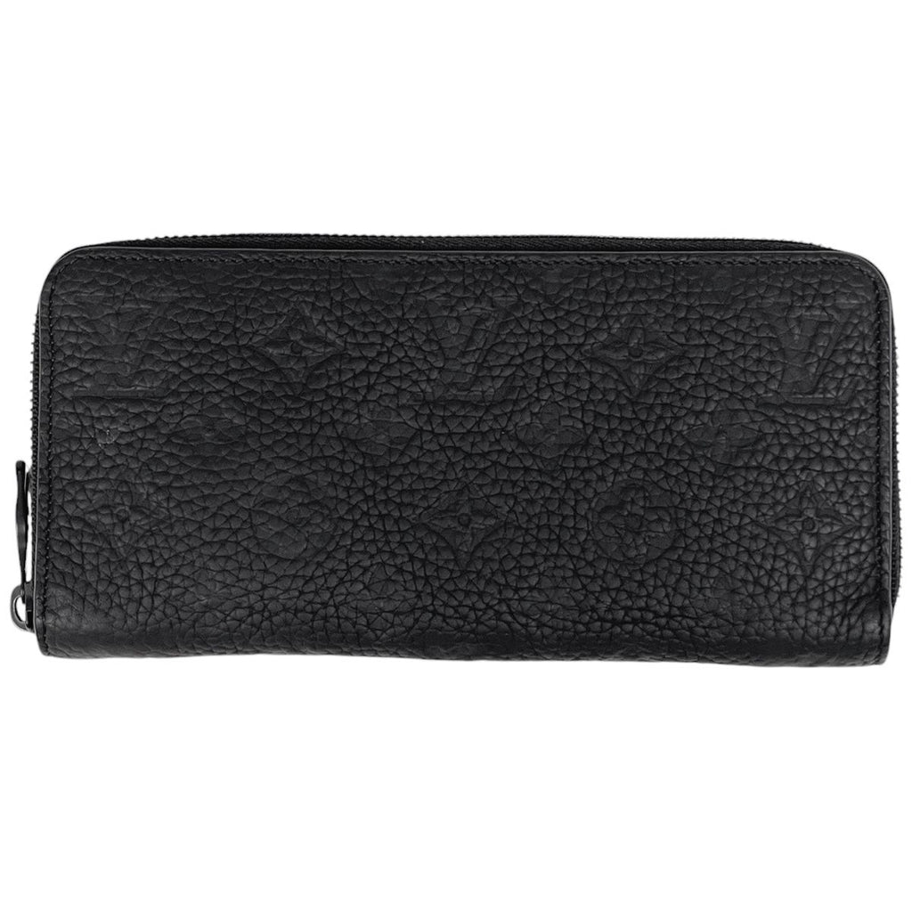 Louis Vuitton Zippy Wallet Horizontal Zip Around Taurillon Noir