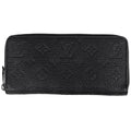 Louis Vuitton Zippy Wallet Horizontal Zip Around Taurillon Noir