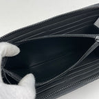 Louis Vuitton Zippy Wallet Horizontal Zip Around Taurillon Noir — view 8