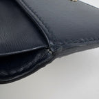 Gucci GG Pattern Bifold Wallet Compact Canvas Navy — view 5