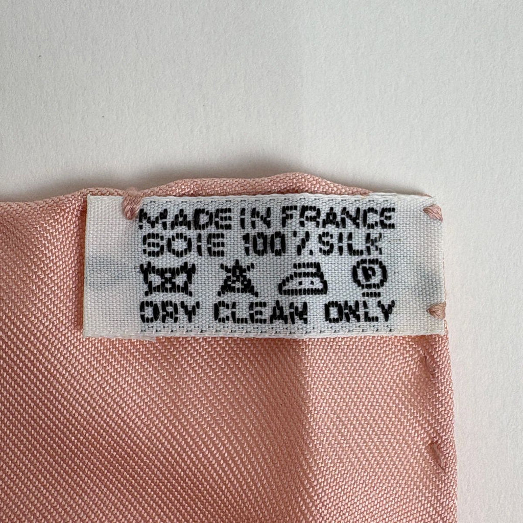Hermes Carre 90 Rocaille Seashell Scarf Silk Pink Multicolor — view 2