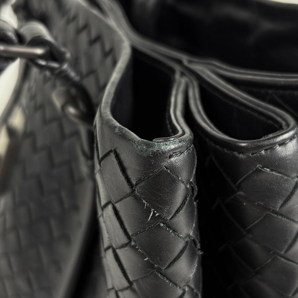 Bottega Veneta Intrecciato Rome Tote Leather Black — view 5