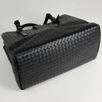 Bottega Veneta Intrecciato Rome Tote Leather Black — view 2
