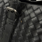 Bottega Veneta Intrecciato Rome Tote Leather Black — view 4