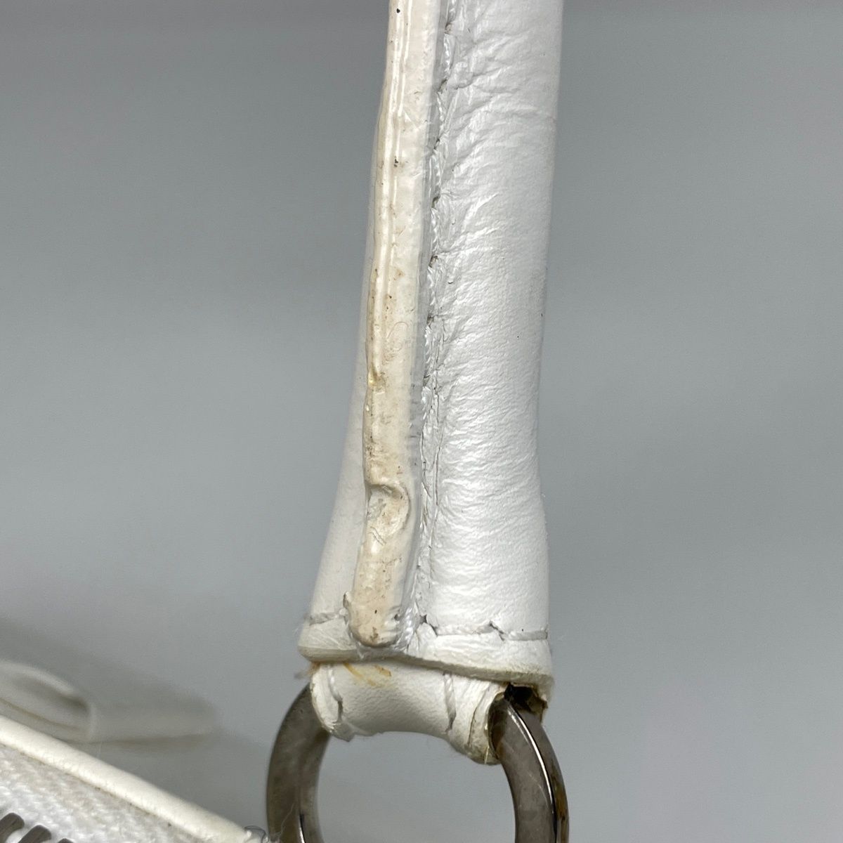 Dior Logo Handbag Flight Line Leather White — view 7